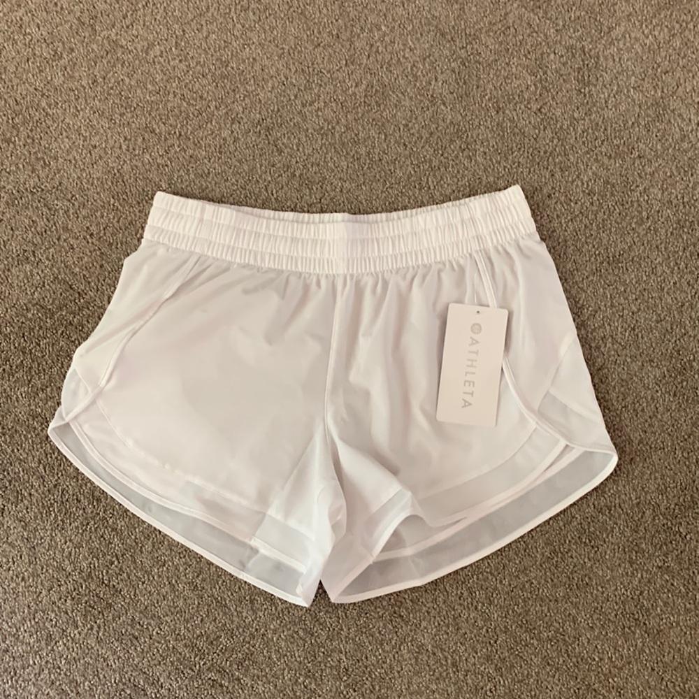 Athleta 4” Mesh Racer Run Shorts Sz S